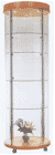 circular retail display case