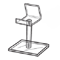 Acrylic Cell Phone Pedestal Easel - Available in 3 Heights
