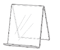 Book Easel, 5 1/2"h, No Front Lip