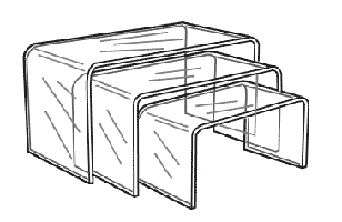 Long Acrylic Riser, 1/8