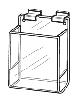 Single Pocket Slatwall Brochure Holder - Available in 3 Sizes