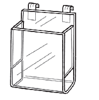 Single Pocket Gridwall Brochure Holder, Available in 2 Sizes