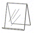 Book Easel, 5 1/2"h, No Front Lip