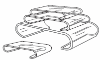 Acrylic Scroll Riser Set of 4