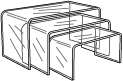 Long Acrylic Riser, 1/8" Acrylic