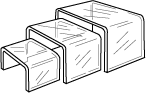 Medium Acrylic Riser 1/4" Acrylic