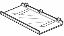 Acrylic Slatwall Shelves w/Lip and Brace - Heavy Duty