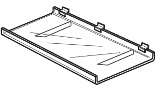 Acrylic Slatwall Shelves w/Lip and Brace - Heavy Duty