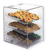 Bakery Display Case -  Three Tier - Lift Back