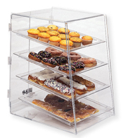 Bakery Display Case - Four Tiers - Slant Front