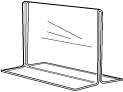 Bottom Loading Sign holder, 11"w x 7"h