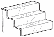 Acrylic Stairstep Risers