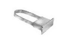 End cap with 1" extension to fit rectangular tubing - 100 per box - Chrome