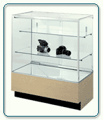 Full-Vision Glass Jewelry Display Counter - Available in 4 Widths
