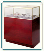 Quarter-Vision Glass Jewelry Display Cases - 20D x 42H - Exceptional Series - Please choose a width.