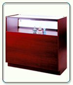 Quarter-Vision Glass Jewelry Display Cases - 20D x 42H - Exceptional Series - Please choose a width.
