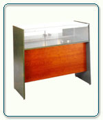 Quarter-Vision Glass Jewelry Display Cases - 20D x 42H - Exceptional Series - Please choose a width.