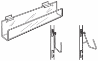 Slatwall Acrylic Greeting Card Racks - Available in 4 Sizes