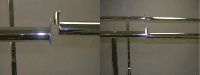 extension h-rails for single & double bar rack 60" l   1 set = 2 pcs - 1 per box - Chrome