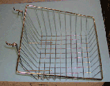 12"l x 12"d x 8"h with 4" front slant basket gridwall/slatwall - 6 per box - Please choose a color.