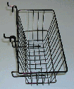 12"l x 6"d x 6"h basket gridwall/slatwall - 6 per box - Please choose a color.