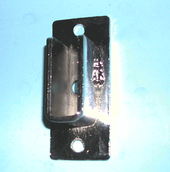 flange open for rectangular tube wallmount - 100 per box - Chrome