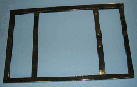14"w x 22"h sign holder mitered corners wallmount vertical - 1 per box - Chrome