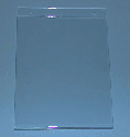 11"h x 7"w cardholder plexi wallmount vertical - 36 per box - Clear