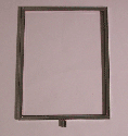11"h x 8-1/2"w cardholder mitered corners threaded stem vertical - 50 per box - Chrome