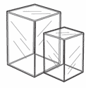 Tall Acrylic Doll Display Box, Available in 4 Sizes