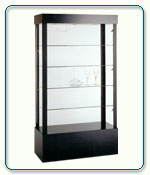 Open Rectangular Display Case - 18D x 73H - Exceptional Series - Please choose a width.