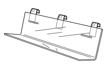 Acrylic Gridwall Book Shelf