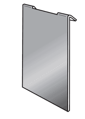 Acrylic Mirror for Slatwall or Gridwall