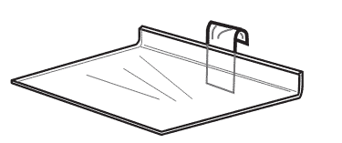 Economy Gridwall Shelves, Available in 2 Sizes