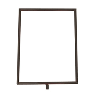 11"h x 8-1/2"w cardholder mitered corners threaded stem vertical - 50 per box - Chrome