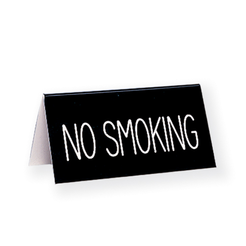 Engraved No Smoking Table Tent