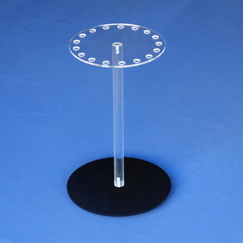 Acrylic Rotating Necklace Display, 17 Holes,