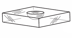 Acrylic Stone Display Stand Block, Available in 2 Sizes