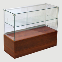 38" Full Vision Frameless Glass Showcase