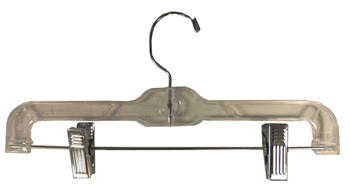 12" Clear Child's Pants Hanger  (100 per box)