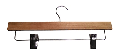 14" Natural Wooden Skirt Or Slack Retail Clothes Hanger (100 per box)
