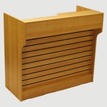 Ledgetop Counter with Slatwall Front Panel