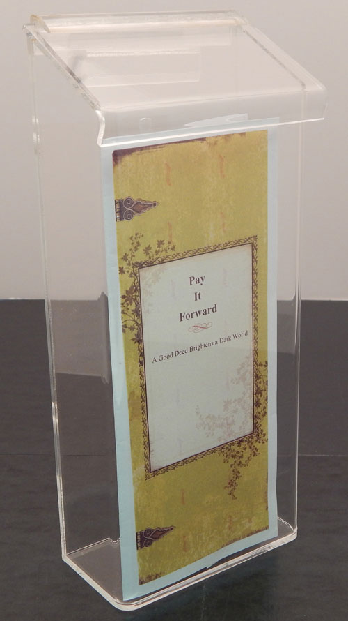 thumbnail image 2 of Outdoor Brochure Holder, 2 Packs 4 X 9 Inches Clear Outdoor Waterproof Brochure Holder With White Lid, Wall Mount Literature Box, Acrylic Flyer Holder, Plastic Brochure Holders For Pamphlet Menu 2 of 9