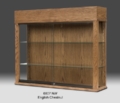 Rectangular Wooden Glass Wall Display Cabinet