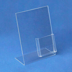 Sign holder, 8 1/2" x 11" w/ Brochure Pocket