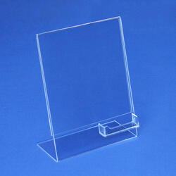 Sign holder, 8 1/2x11" w/ Card Holder