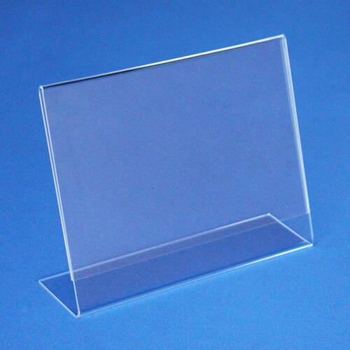 Wide Landscape Acrylic Slant back Sign Holder - 9 sizes