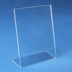 Portrait Slant Back Acrylic Sign holder - Tall