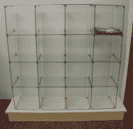 16" x 16" x 3/16" tempered glass with  pencil polished edge - 10 per box - Clear