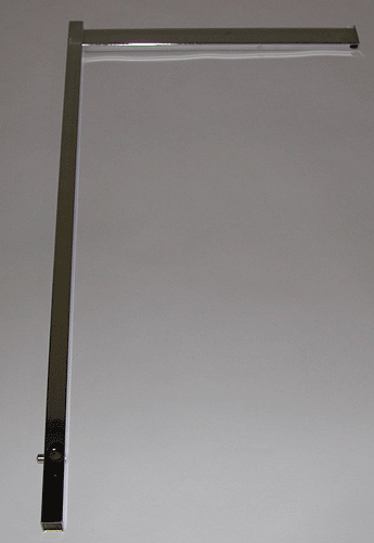 replacement 16" straight flag arm rectangular tube - 4 per box